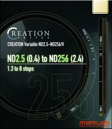 Фільтр для камери Marumi Creation Video Vari-ND 2.5-256 82mm, фото 1