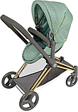 Коляска-трансформер для ляльок 3в1 DeCuevas Capriccio з сумочкою (розмір ш38-д65-в79см) 81773 Зелена, фото 3