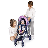 Коляска-трансформер для ляльок 3в1 DeCuevas Magic Bubble з сумочкою (розмір ш38-д65-в73см) 81776 Синя, фото 3