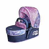 Коляска-трансформер для ляльок 3в1 DeCuevas Magic Bubble з сумочкою (розмір ш38-д65-в73см) 81776 Синя, фото 4