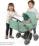 Коляска для ляльок DeCuevas Capriccio з сумочкою та парасолькою (розмір ш38-д65-в64см) 85073 Зелена, фото 3