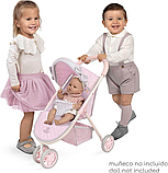 Коляска прогулянкова для ляльок DeCuevas Sophie (розмір ш33-д48-в55см) 90275 Рожева, фото 4