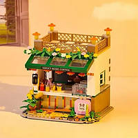 Конструктор LX.A 3805 Кав’ярня 620 деталей 2 лялечки світлові ефекти