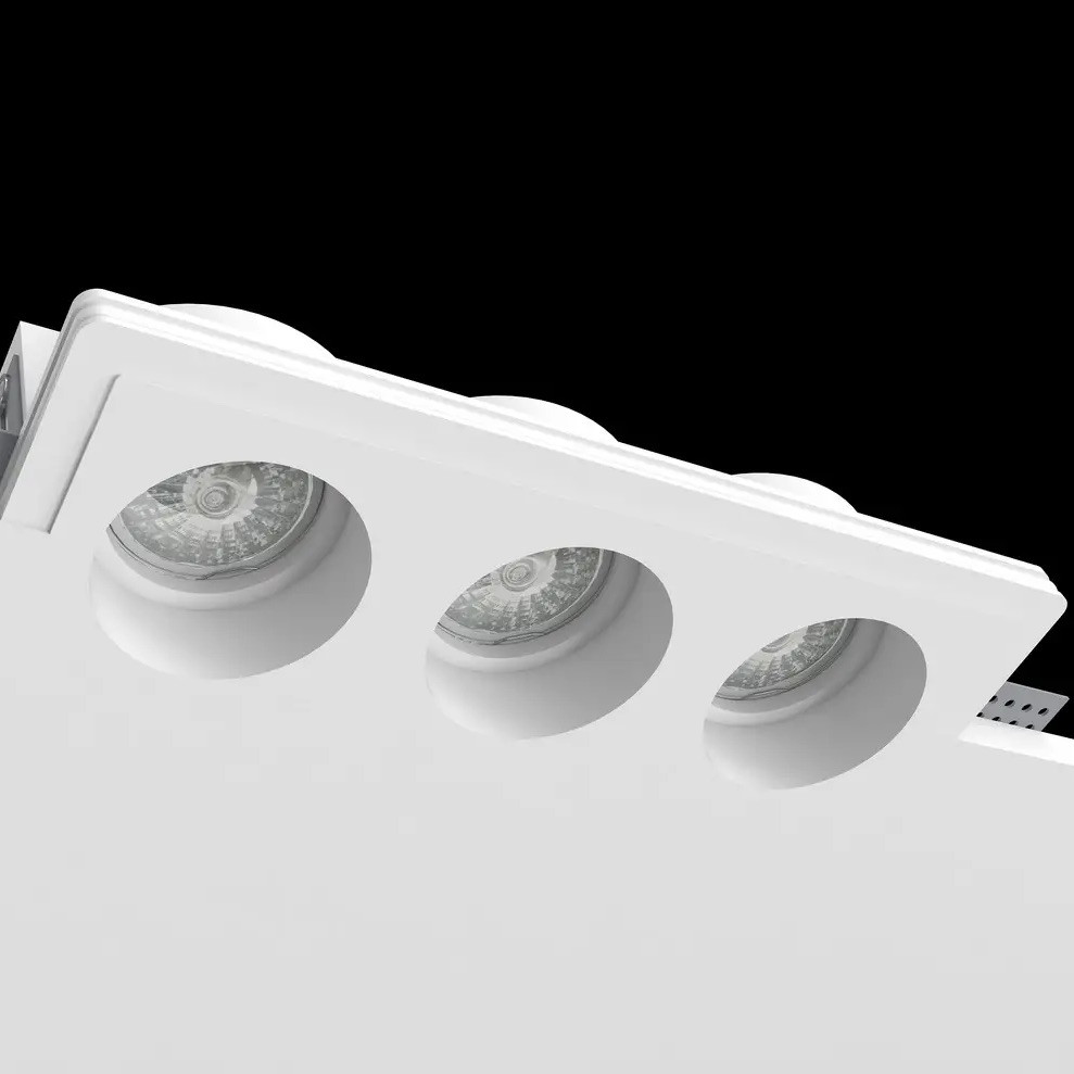 Гіпсовий світильник  Promin Trio M 260x100mm МГВ-95mm  білий Trio M