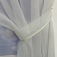 Кухона занавіска ALBO біла з коричневими чашками 270×180 см (KU-N618-3), фото 4