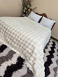 Покривало зі штучного хутра класу Люкс "Кролик-шиншила" 200*230, фото 4