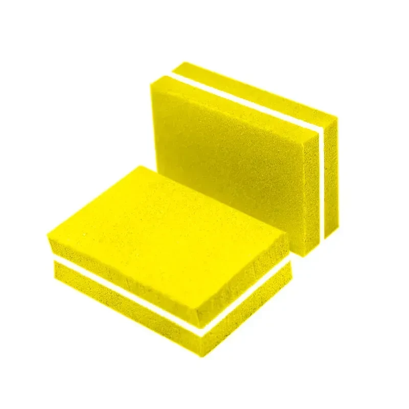 Баф міні для нігтів 100/180 1 шт жовтий