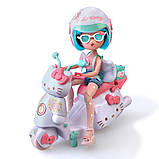 Дитяча лялька "Красуня пінк на скутері" 4SF Manga Dolls HKTF3000 серії "Hello Kitty", фото 2