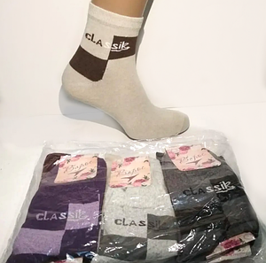 Шкарпетки жіночі стрейч 23-25 р. Classik (12 пар!) (Демісезонні) Варос