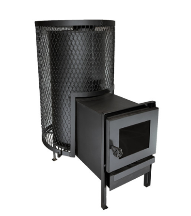 Дров'яна піч-кам'янка " PR-18 SL  steel door" для сауни, лазні до 18 м3