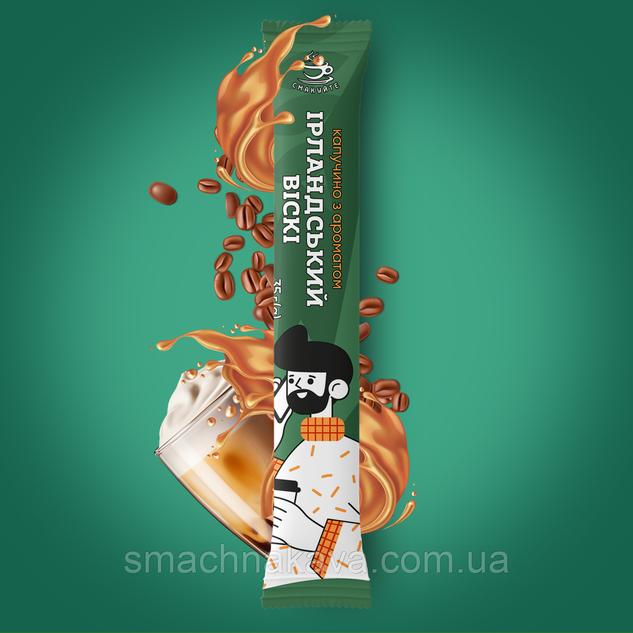 Напій "Капучино з ароматом ірландського віскі" (35г) ТМ "Смакуйте"