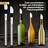 Набір для вина Foonii 7-в-1. Охолоджувач-паличка, дозатори, пробки та аксесуари для вина, фото 5