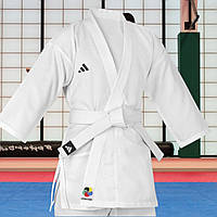 Кімоно для карате біле ADIDAS Kids K150 з ліцензією WKF форма одяг спортивне карате дитяче