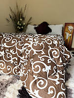 Тепла двоспальна ковдра на овчині 175х210 см