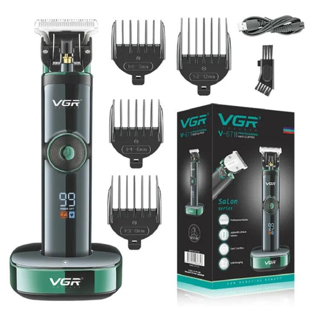 Акумуляторна машинка для стриження волосся VGR V-671, фото 1