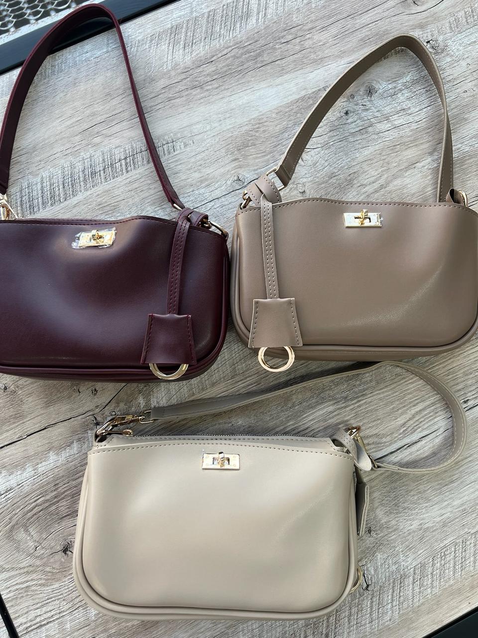 Жіноча сумка крос-боді 15*25 см на блискавці зі штучної шкіри в різних кольорах Nata Чорний, фото 1