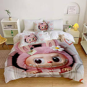Постільна білизна з плюш-велюру Лабубу №3 31313 215х150 см yL.