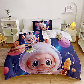 Постільна білизна з плюш-велюру Лабубу №5 31315 215х150 см yL.