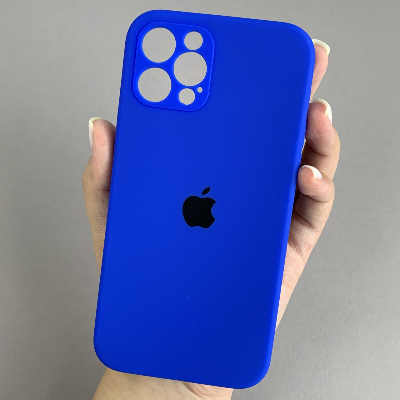 Чохол для Apple iPhone 12 Pro матовий кейс із закритою камерою чохол на телефон айфон 12 про синій o5h