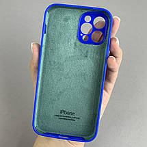 Чохол для Apple iPhone 12 Pro матовий кейс із закритою камерою чохол на телефон айфон 12 про синій o5h, фото 2