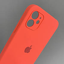 Чохол для iPhone 11 матовий з мікрофіброю закритою камерою чохол на телефон айфон 11 персиковий n8u, фото 3