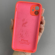Чохол для iPhone 11 матовий з мікрофіброю закритою камерою чохол на телефон айфон 11 персиковий n8u, фото 2