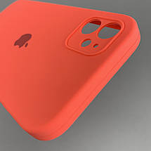Чохол для iPhone 11 матовий з мікрофіброю закритою камерою чохол на телефон айфон 11 персиковий n8u, фото 5