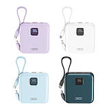 Універсальний power bank XO PR235 10000мАч вбудовані кабелі iPhone Type C, фото 10