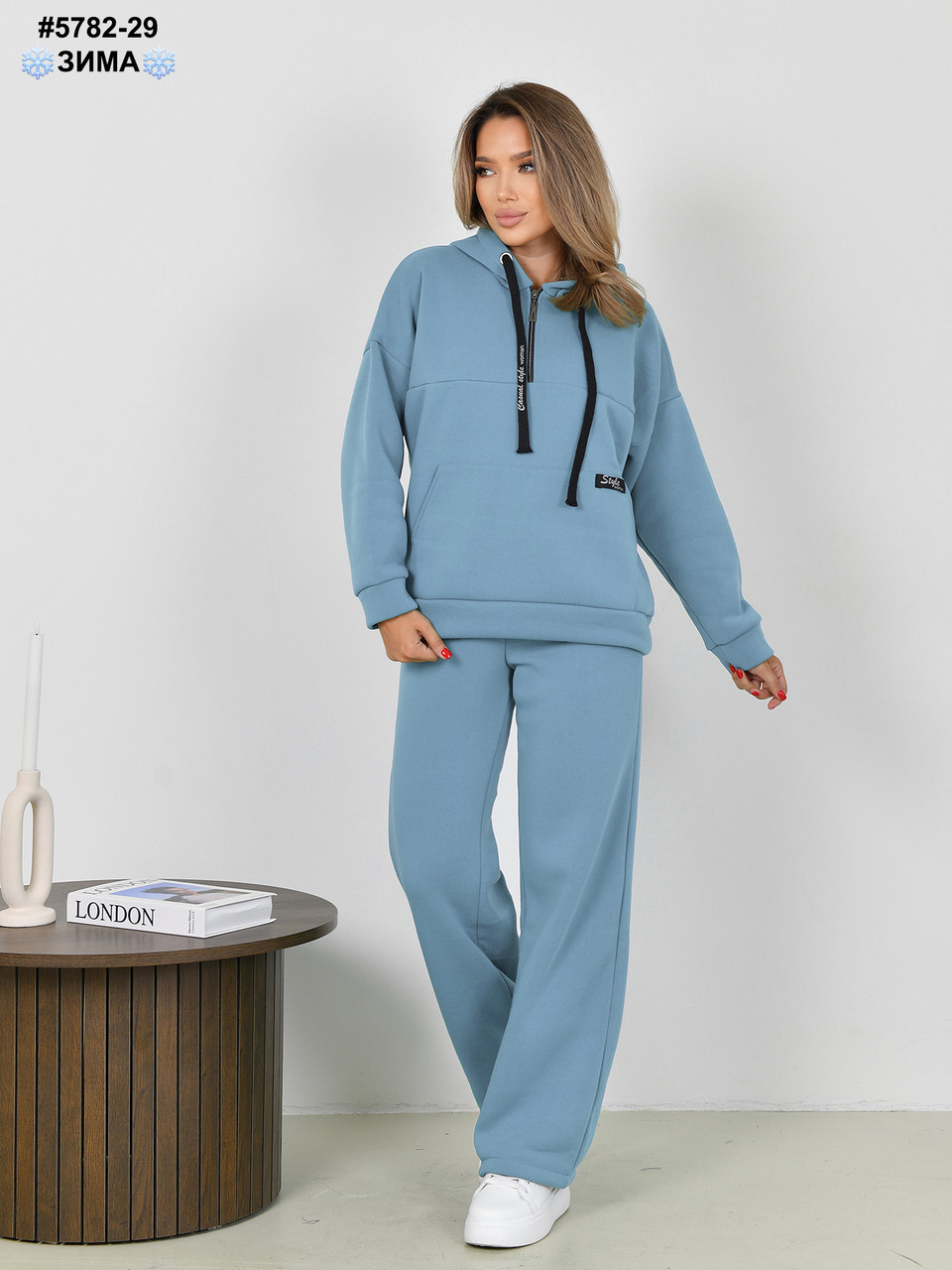 5782-29 Спортивний костюм жіночий тринитка на флісі норма (4 од: 44,46,48,50), фото 1