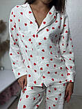 Муслінова піжама рубашка штани, фото 3