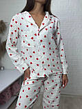 Муслінова піжама рубашка штани, фото 4