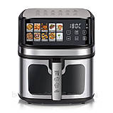 Аерофритюрниця DOMOTEC Німеччина з чашею на 12 л аерогриль для приготування без олії мультипіч 3500 Вт, фото 6