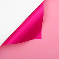 Плівка (калька) в листах "Двостороння: фуксія-рожева", (58 см х 58 см) 5 листів