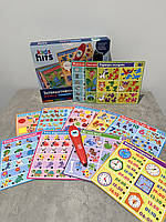 Інтерактивна гра KH60/001 "Перші знання" на батарейках, 6 навчальних тем, 12 двосторонніх карток, 280 запитань, 140 завдань., фото 9