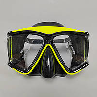 Маска IST із оглядовим акриловим склом Чорно-жовтий