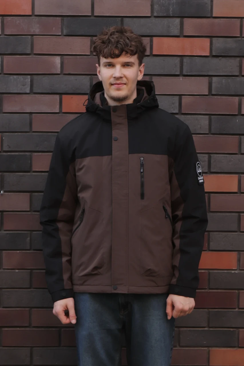 Чоловіча куртка з капюшоном (6831XR), фото 1