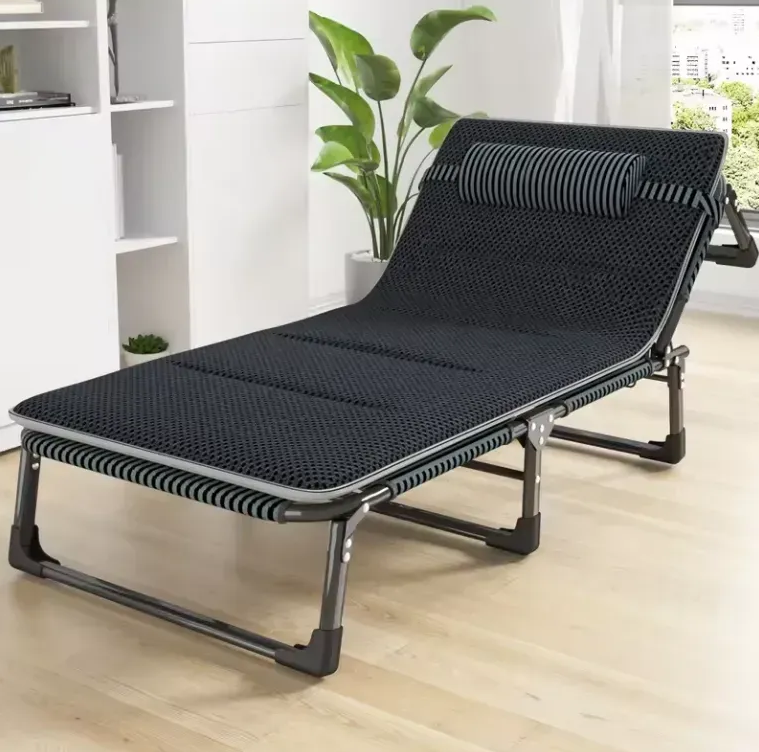 Розкладне ліжко LEOBRO з Mesh-матрацом і подушкою Striped (LB-FB-A2-STR)