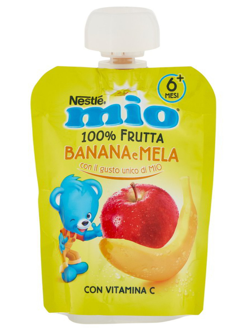 Паучі для дітей банан. яблуко Nestle Mio від 6 міс. 90гр