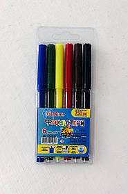 Набір фломастерів 6 кольорів (5-101) Барвінок