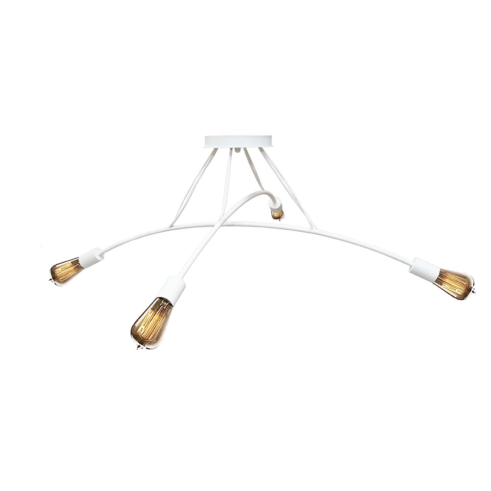 Люстра підвісна MSK Electric Orion на чотири лампи Е27 NL 9832-4 WH біла, фото 1