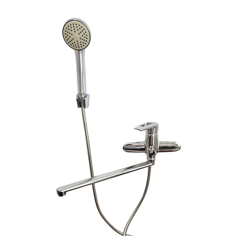 Змішувач для ванни WEZER NKO1-446, поворотний вилив, хром, фото 1