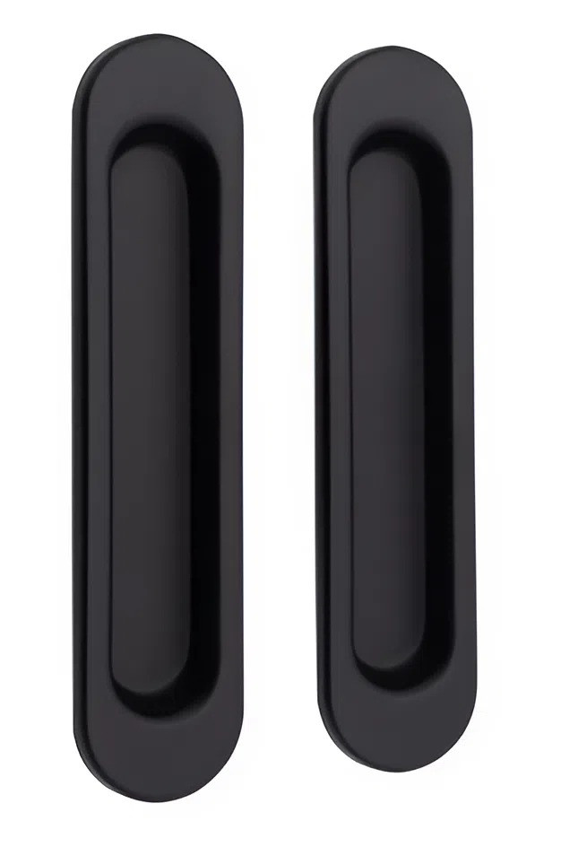 Ручка на розсувні двері KEDR BLACK MAT, чорна (Китай)