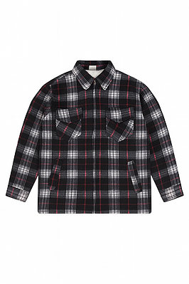 Чоловіча зимова куртка-сорочка батал (701)