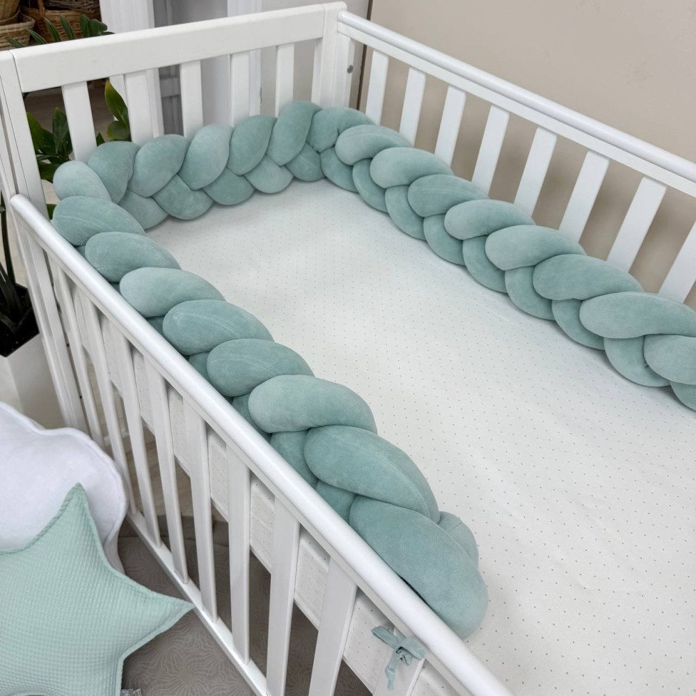 Бортик  Коса темна м'ята 220, 360 см