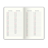 Щоденник датований BUROMAX 2026, ф.A6 SALERNO, чорний, штуч. шкіра, фото 8