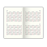 Щоденник датований BUROMAX 2026, ф.A6 SALERNO, чорний, штуч. шкіра, фото 6