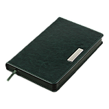 Щоденник датований BUROMAX 2026, ф.A6 SALERNO, зелений, штуч. шкіра, фото 2