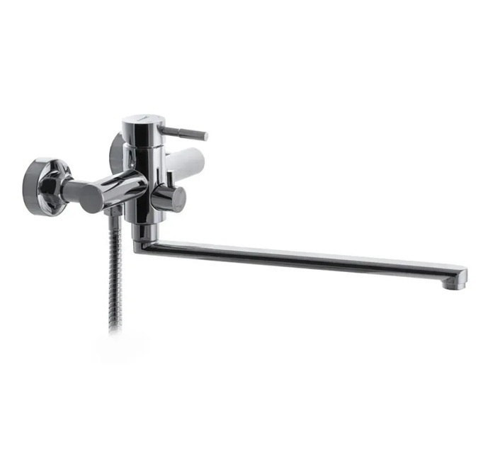 Змішувач для ванни WEZER SUN3A-01, поворотний вилив, Ø35, нерж. сталь, хром, фото 1