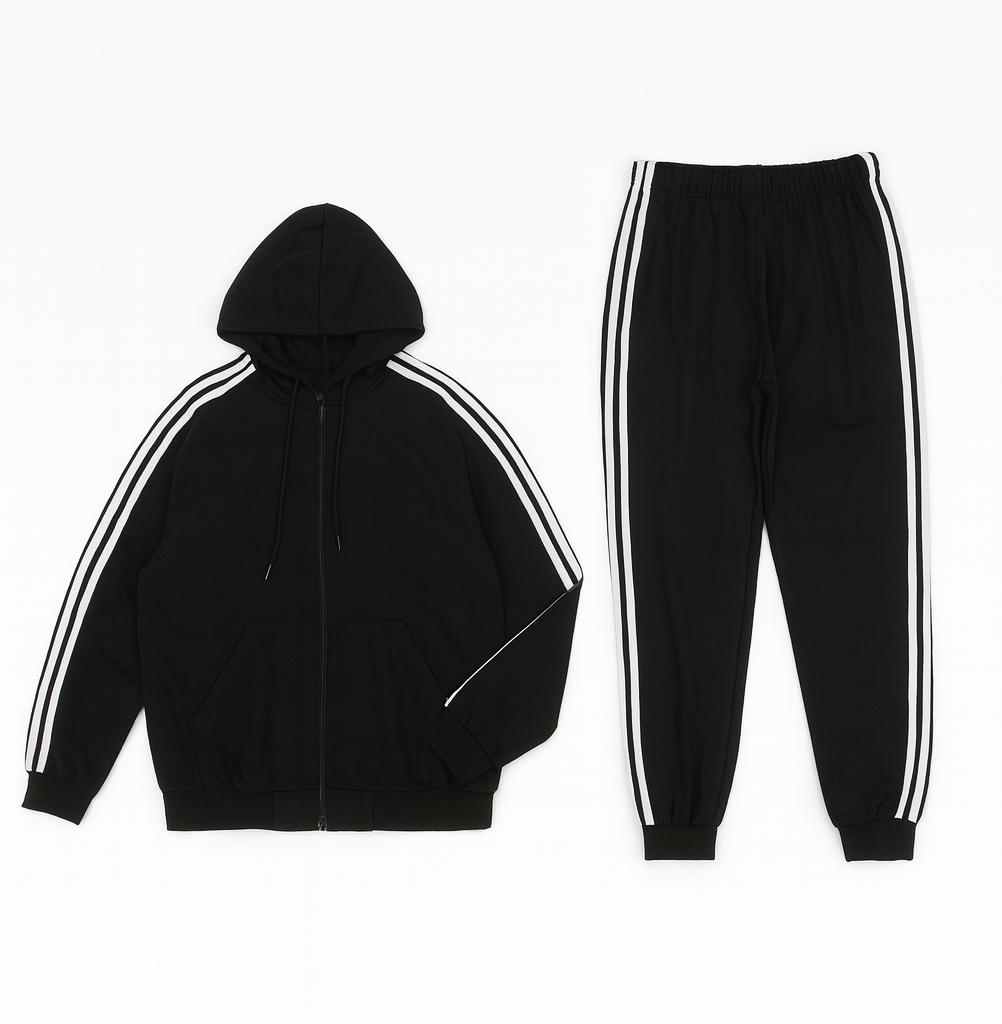 Чоловічий спортивний костюм чорний, фото 1