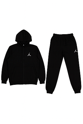 Чоловічий спортивний костюм чорний (батал)